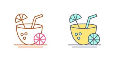 Coconut Drink Vector Icon