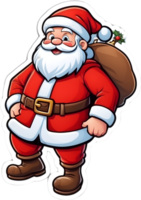 tekenfilm de kerstman claus ai generatief png