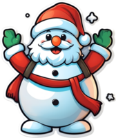 snowman smile  ai generative png