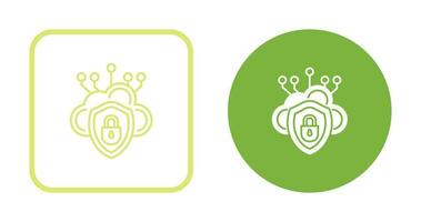 Cloud Security Vector Icon