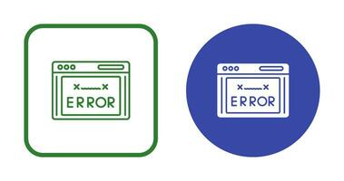 icono de vector de código de error