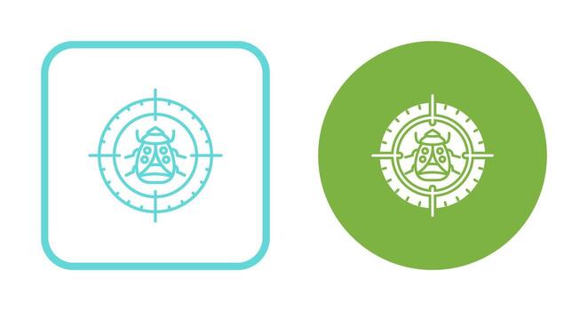 icono de vector de destino de error