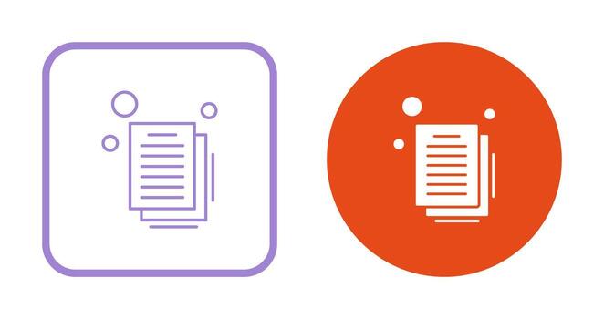 icono de vector de documento