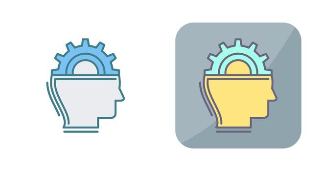 icono de vector de aprendizaje automático