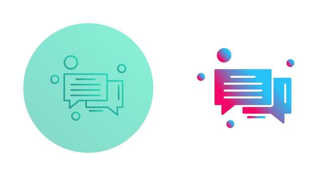 icono de vector de burbuja de mensaje