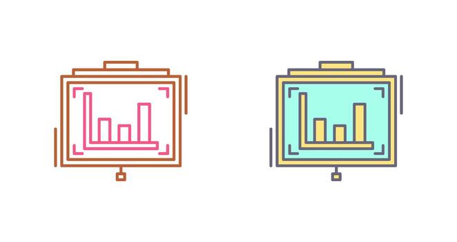 icono de vector de presentación