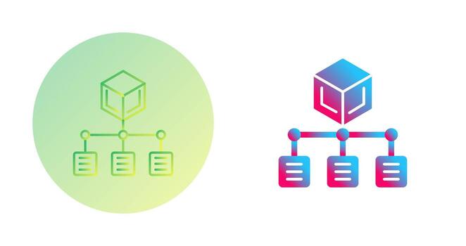 icono de vector de distribución