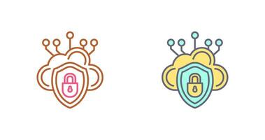 Cloud Security Vector Icon