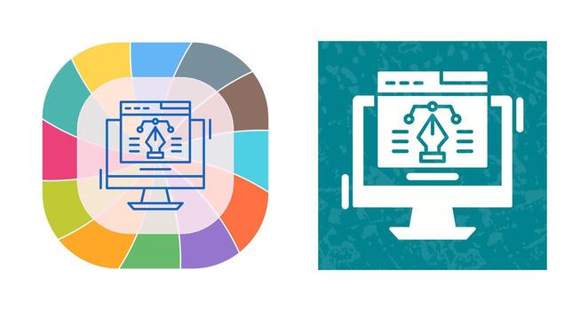 icono de vector de diseño web