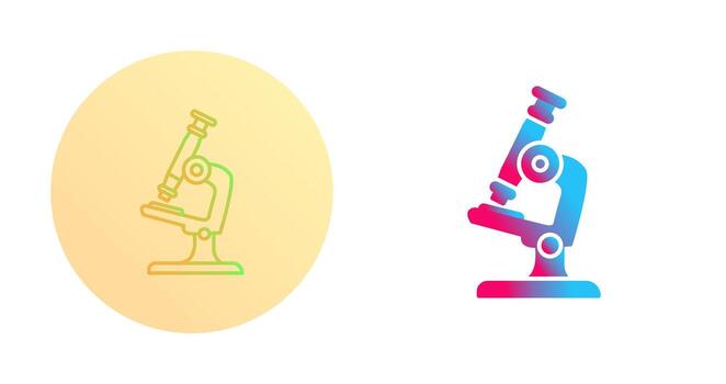 icono de vector de microscopio