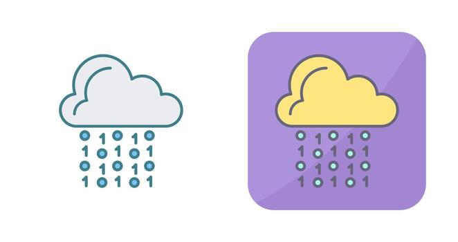 Cloud Coding Vector Icon