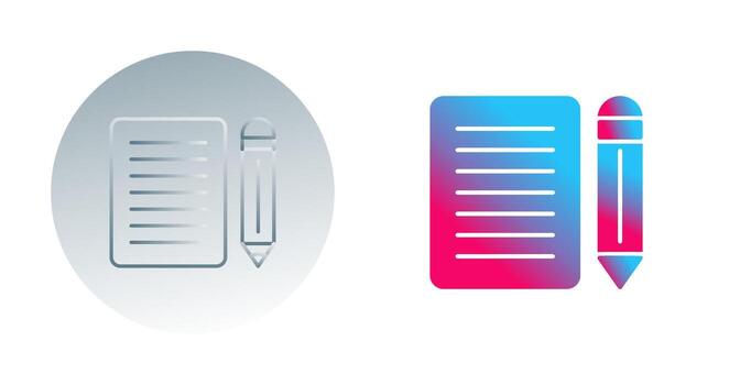 nota, vector, icono vector