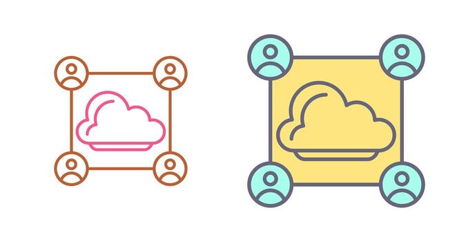 icono de vector de red