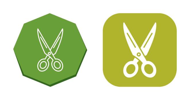 icono de vector de tijeras