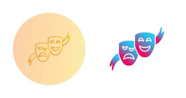 Theater Masks Vector Icon