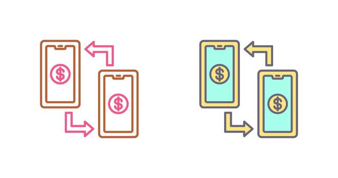 icono de vector de transacción