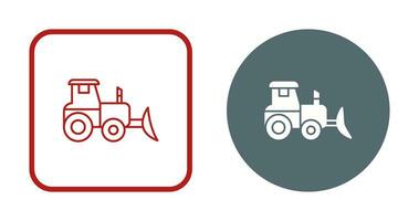 Industrial Tractor Vector Icon