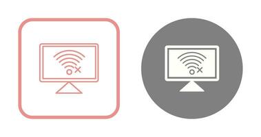 Disconnected Network Vector Icon
