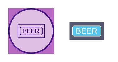 Beer Sign Vector Icon