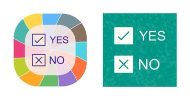 Yes No Option Vector Icon