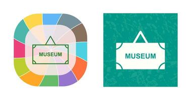 Museum Tag Vector Icon