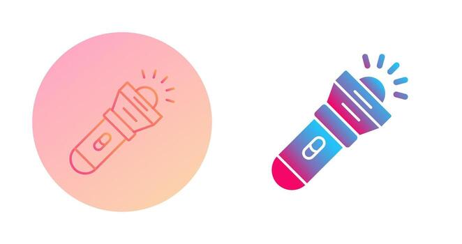 icono de vector de linterna