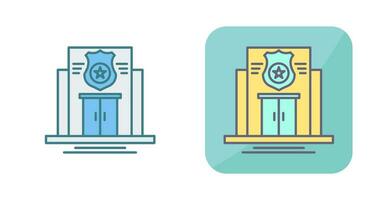 Police Station Vector Icon