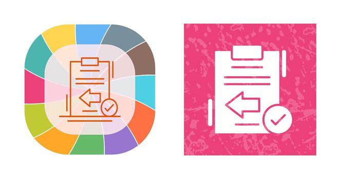 icono de vector de retorno