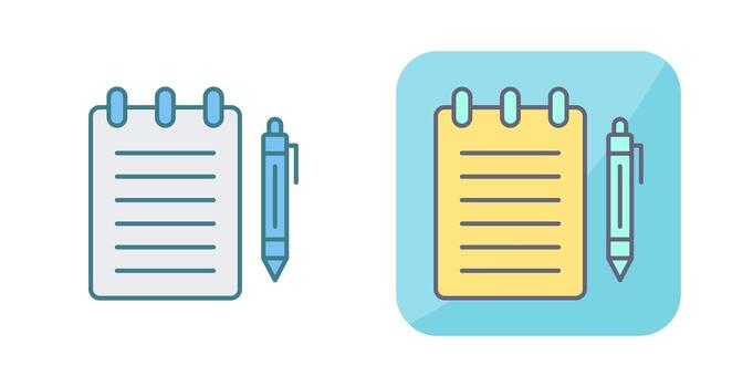 Notepad Vector Icon