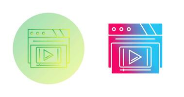 Video Player Vector Icon