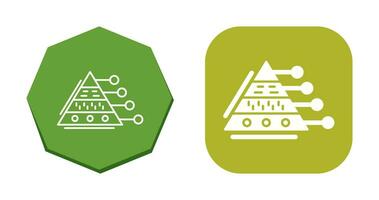 Pyramid Graph Vector Icon