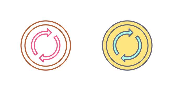 icono de vector de bucle