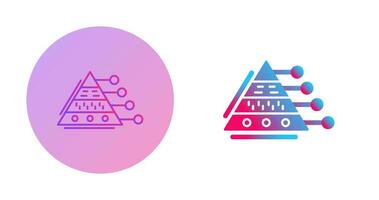 Pyramid Graph Vector Icon