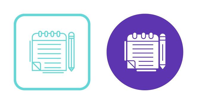 Notepad Vector Icon