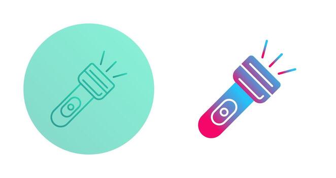 icono de vector de luz de flash