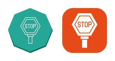 icono de vector de señal de stop