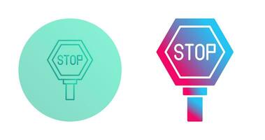 icono de vector de señal de stop