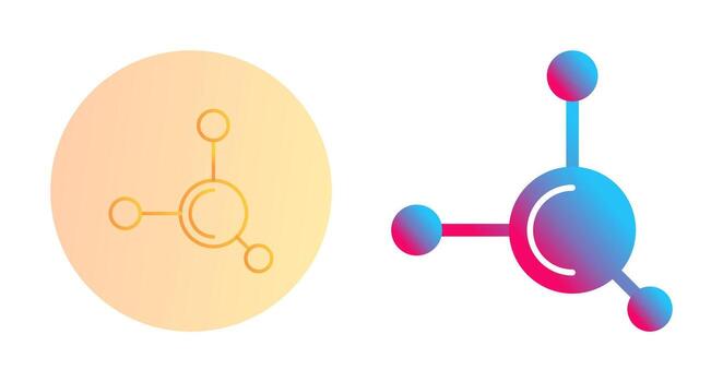 icono de vector de molécula