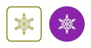 Ship Wheel Vector Icon