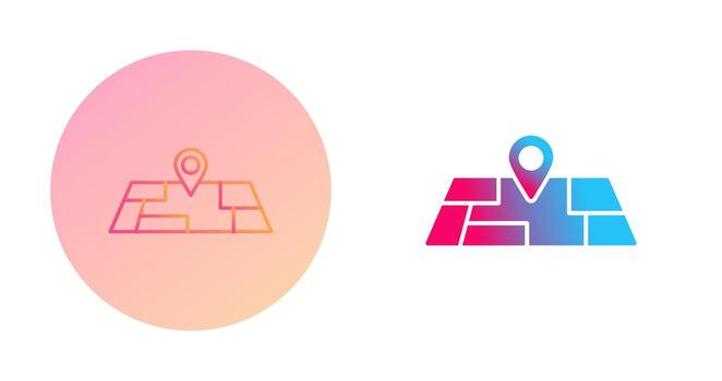 icono de vector de mapa