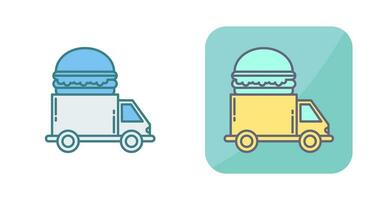 Fast Food Truck Vector Icon