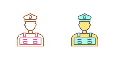 Police Man Vector Icon