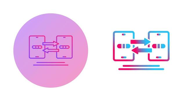 Data Synchronization Vector Icon