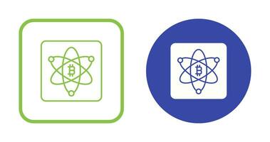Bitcoin Science Vector Icon