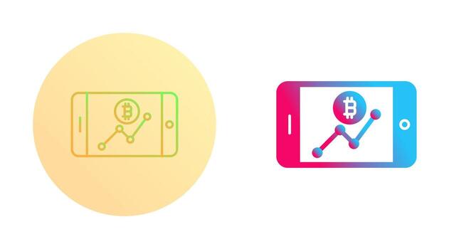icono de vector de gráfico de línea