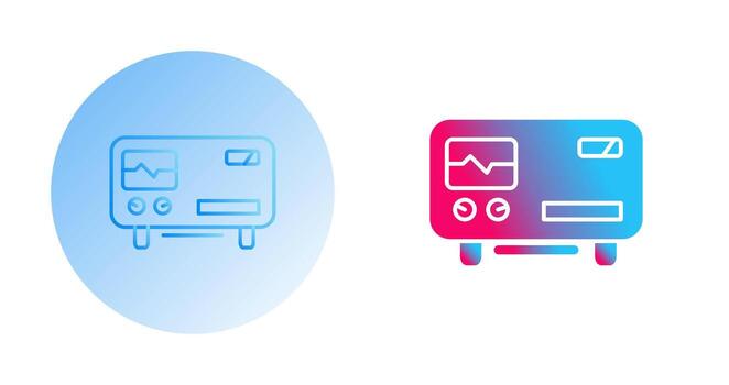 Oscillscope Vector Icon