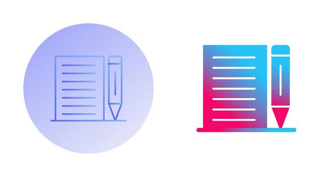 nota, vector, icono vector