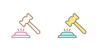 icono de vector de martillo