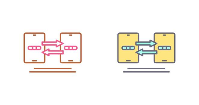Data Synchronization Vector Icon