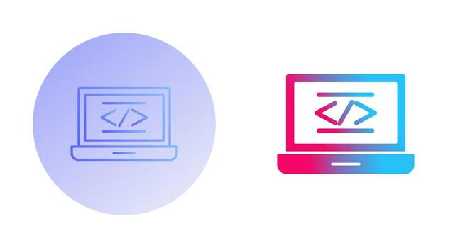 icono de vector de codificación